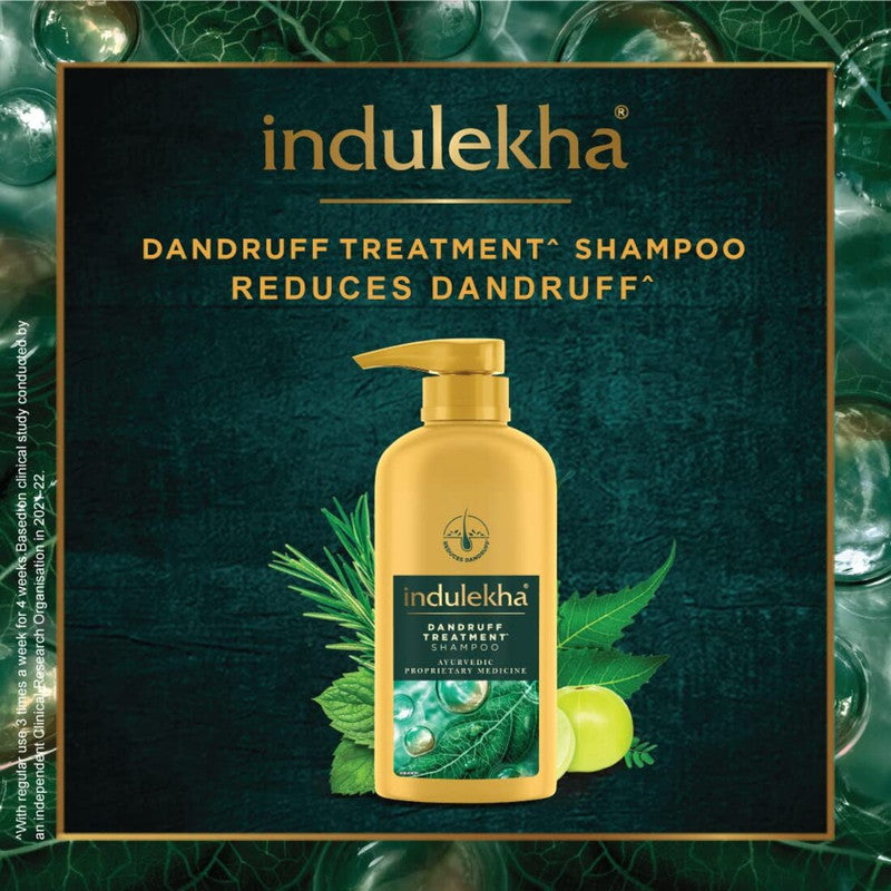 Indulekha Dandruff Treatment Shampoo (580ml)(Pack of 2)