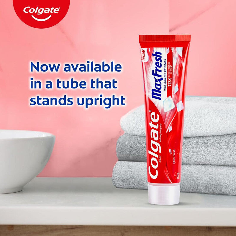 Colgate MaxFresh With Cooling Crystals 10X Spicy Fresh Toothpaste 17g