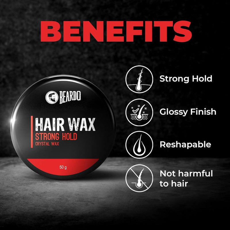 Beardo Strong Hold Crystal Hair Wax 50g Pack of 2