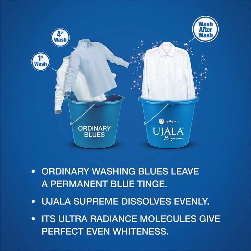 Ujala Supreme Whiteness of Clothes Fabric Whitener 250ml Pack of 3