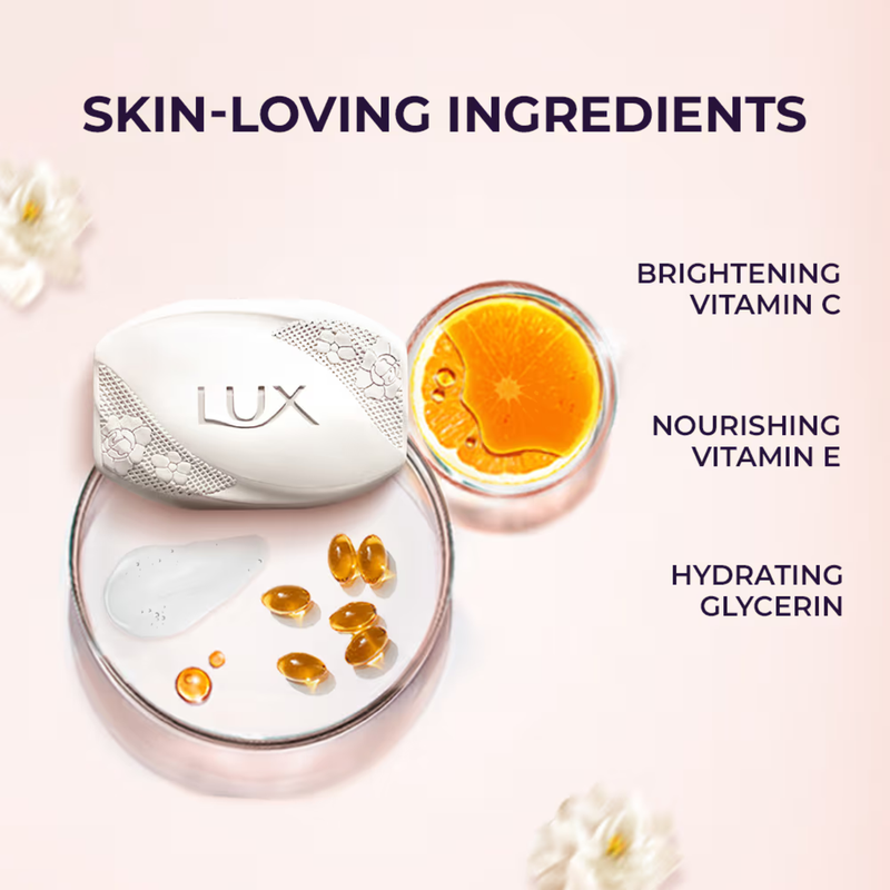 Lux Jasmine Vitamin C + E Soap Flaw-Less Glow (3X150gm)