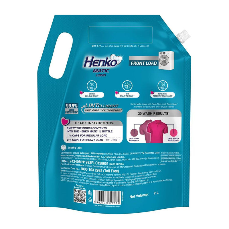 Henko Matic Front Load Ultra Colour Care Liquid 2L