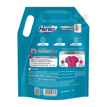 Front Load Henko Matic Ultra Colour Care Liquid 2L