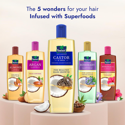 Parachute Advansed Castor & Shea Enriched Coconut Hair Oil 300ml