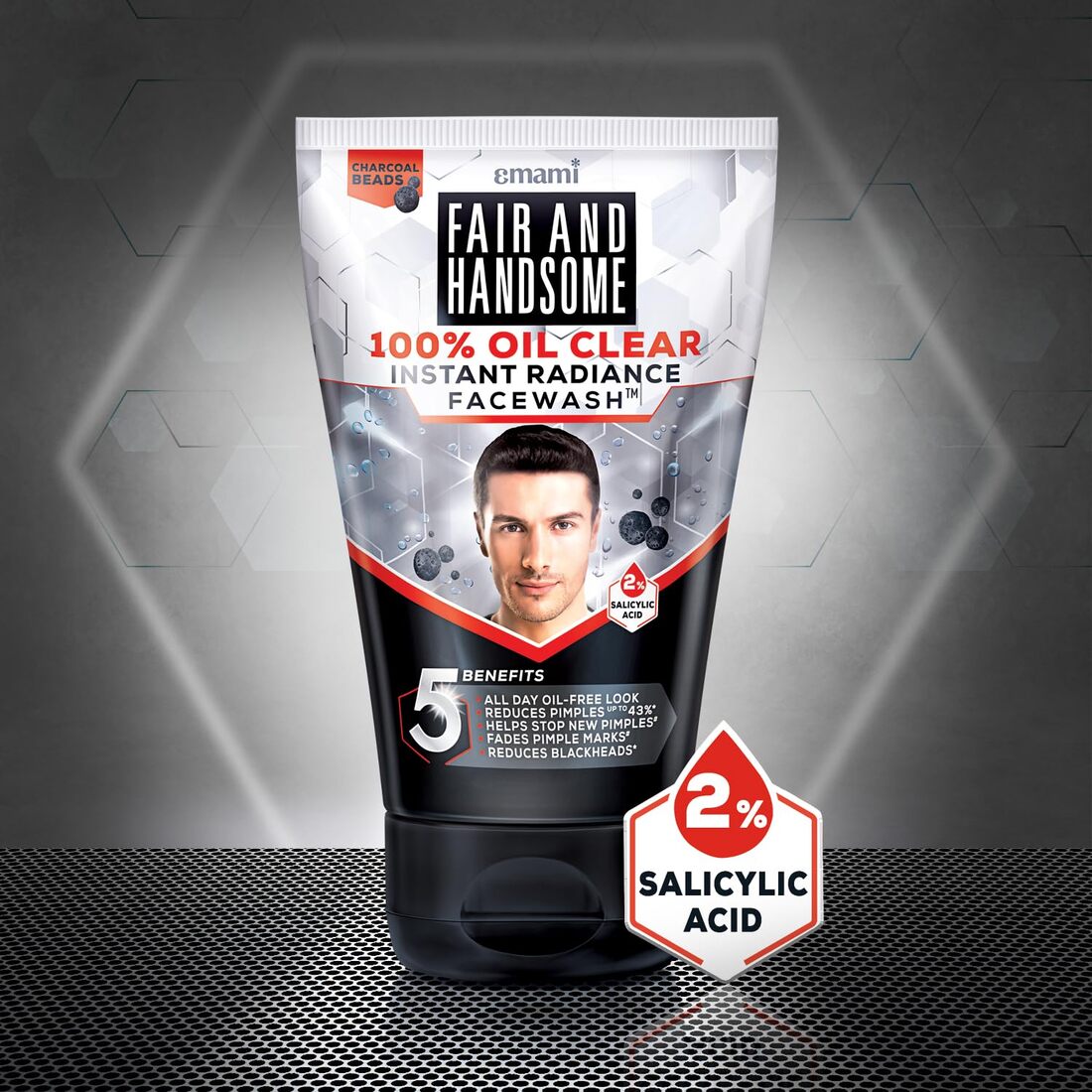 Emami Smart And Handsome 100% Oil Clear Face Wash 100g