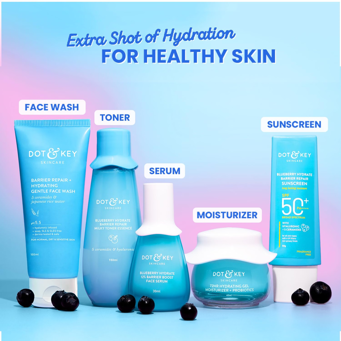 Dot & Key Skincare Blueberry Hydrate Barrier Repair Toner 150ml