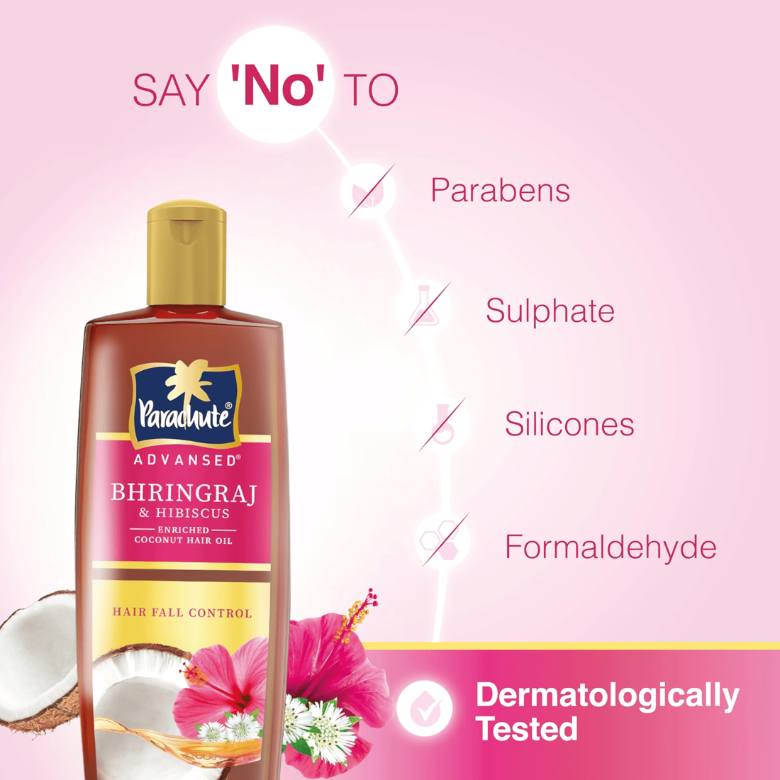 Parachute Advansed Bhringraj & Hibiscus Enriched Coconut Hair Oil 300ml