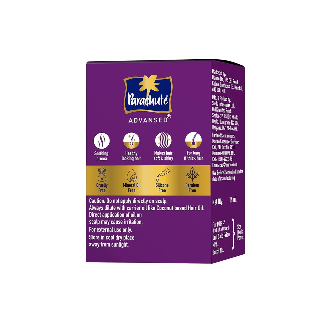 Parachute Advansed 100% Pure Lavender Essential Oil 14ml