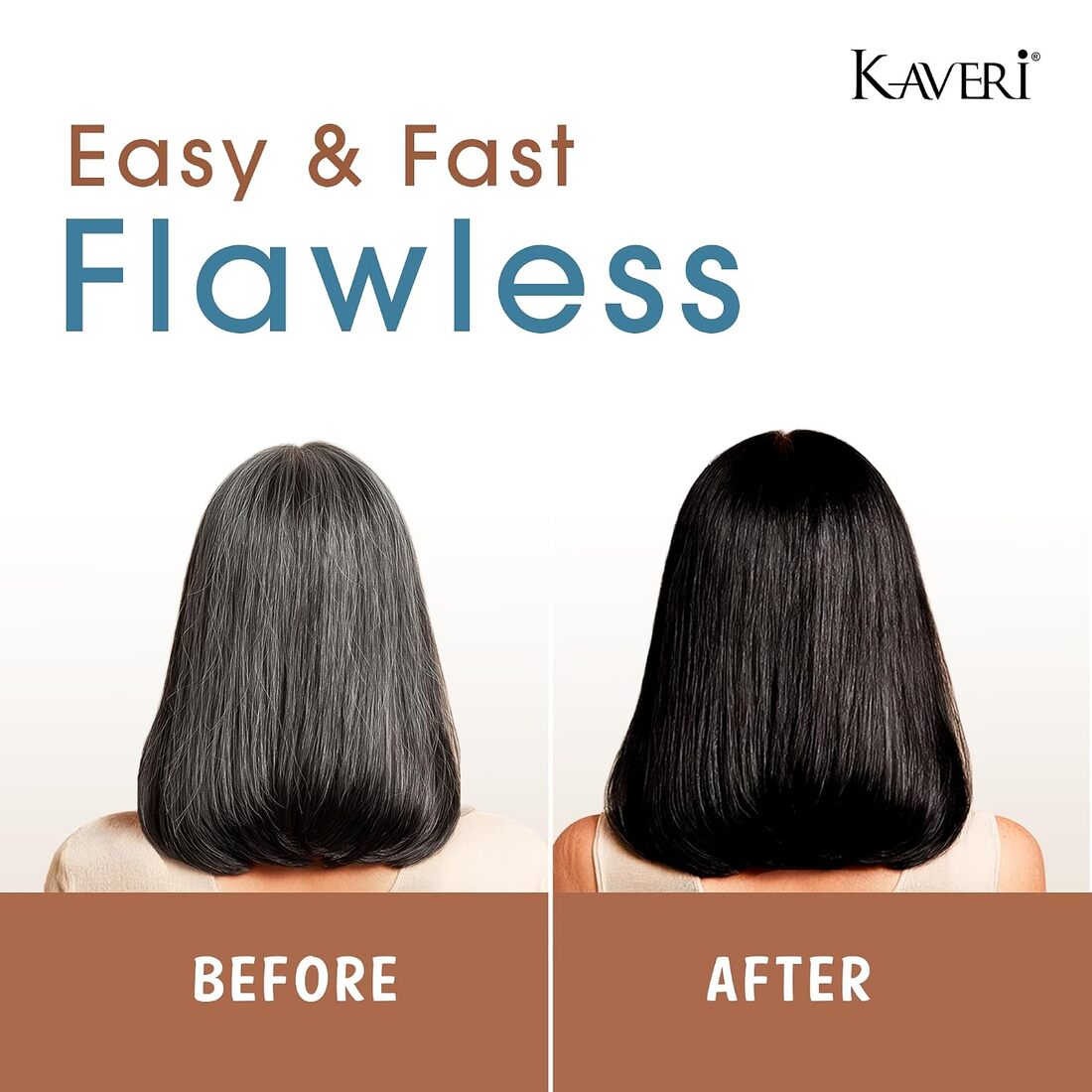 Kaveri Easy Fast Natural Black Oil Enriched Creme Hair Color 15ml