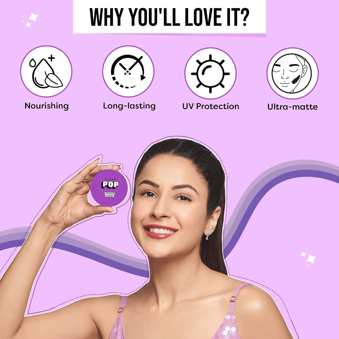 Sugar PoP Longwear UV Protection 02 Beige Compact 9g