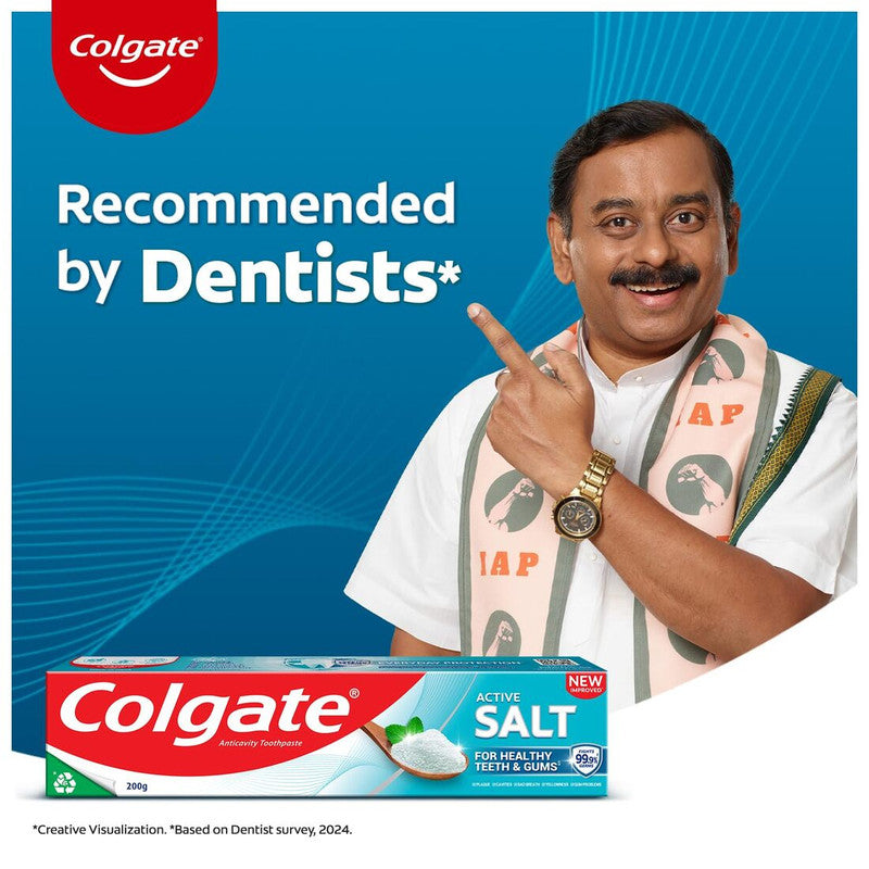 Colgate Active Salt Anticavity Healthy Teeth & Gums Toothpaste 36g Pack of 2