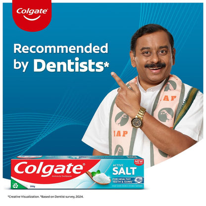 Colgate Active Salt Anticavity Healthy Teeth & Gums Toothpaste 115g Pack of 3