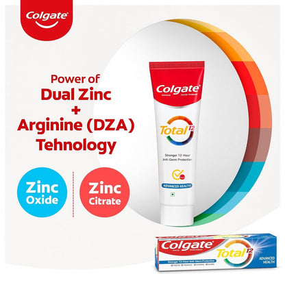 Colgate Total 12 Advanced Health Anticavity Toothpaste 120g Pack of 2