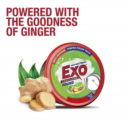 Exo Anti-Bacterial Round Ginger Twist Dishwash Bar 250g Pack of 2