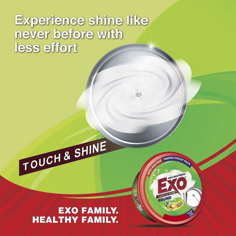 Exo Anti-Bacterial Round Ginger Twist Dishwash Bar 250g