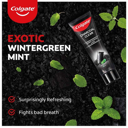 Colgate Bamboo Charcoal & Mint Clean Gel Toothpaste 120g Pack of 2