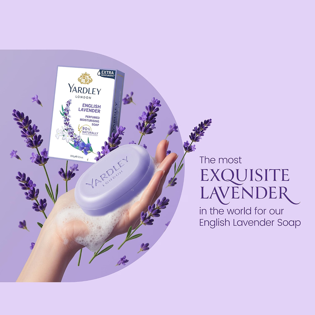 Yardley London English Lavender Luxury Soap 100g Without Box