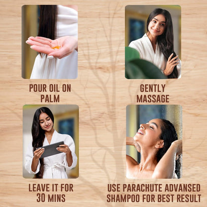 Parachute Advanced Ayurvedic Hair Oil 180ml - Pack Of 3