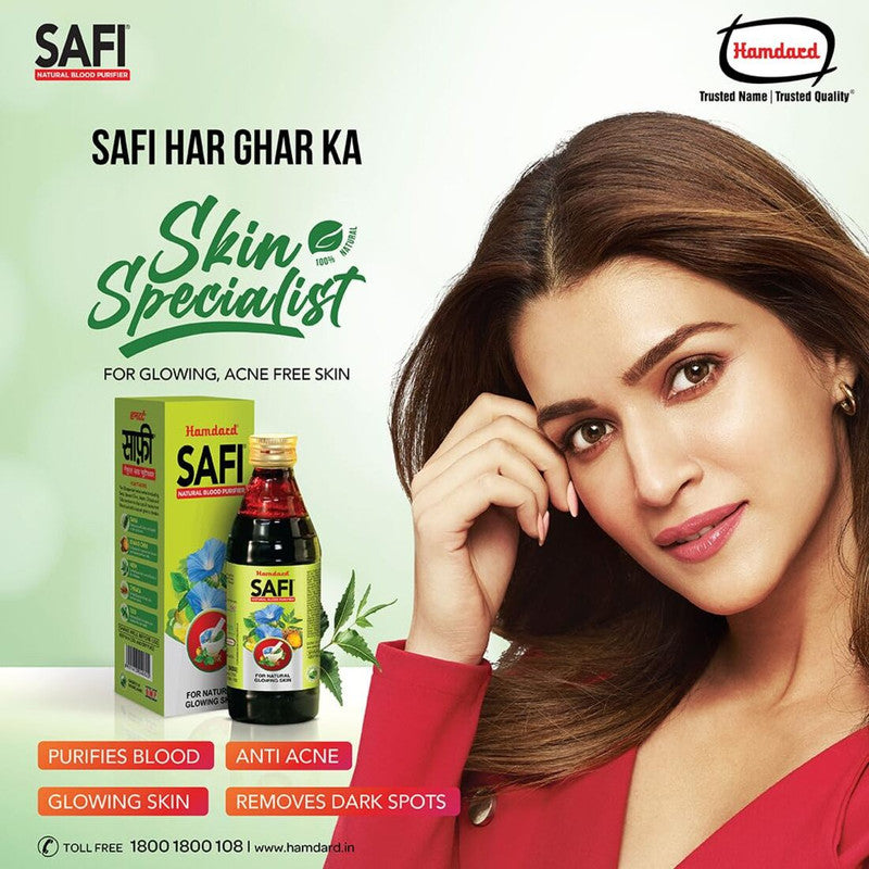 Hamdard Safi Natural Blood Purifier Syrup - 200 ml (Pack Of 3)