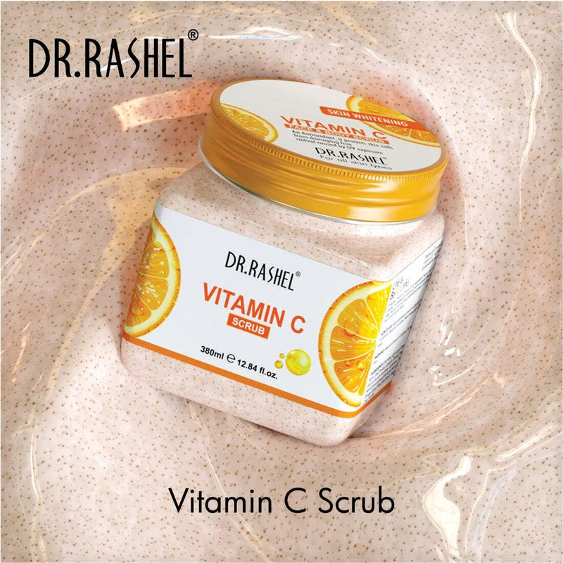 Dr.Rashel Vitamin C Skin Whitening Face & Body Scrub 380ml Pack of 3