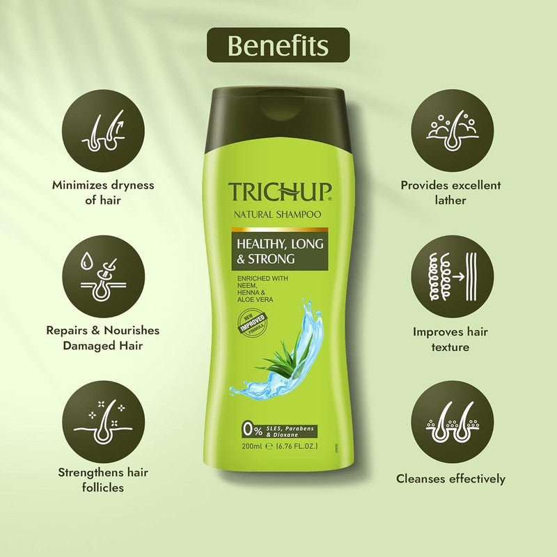 Trichup Natural Healthy Long & Strong Shampoo 200ml