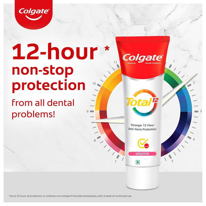 Colgate Total 12 Sensitive Anticavity Toothpaste 120g Pack of 2