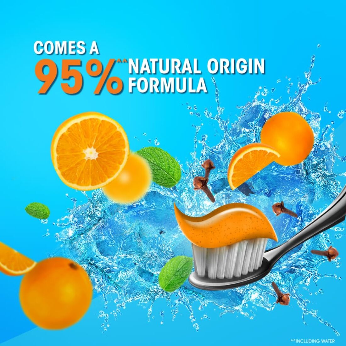 Closeup Clove + Orange Helps Fight 99% Toothpaste (150g x 2) Pack of 4