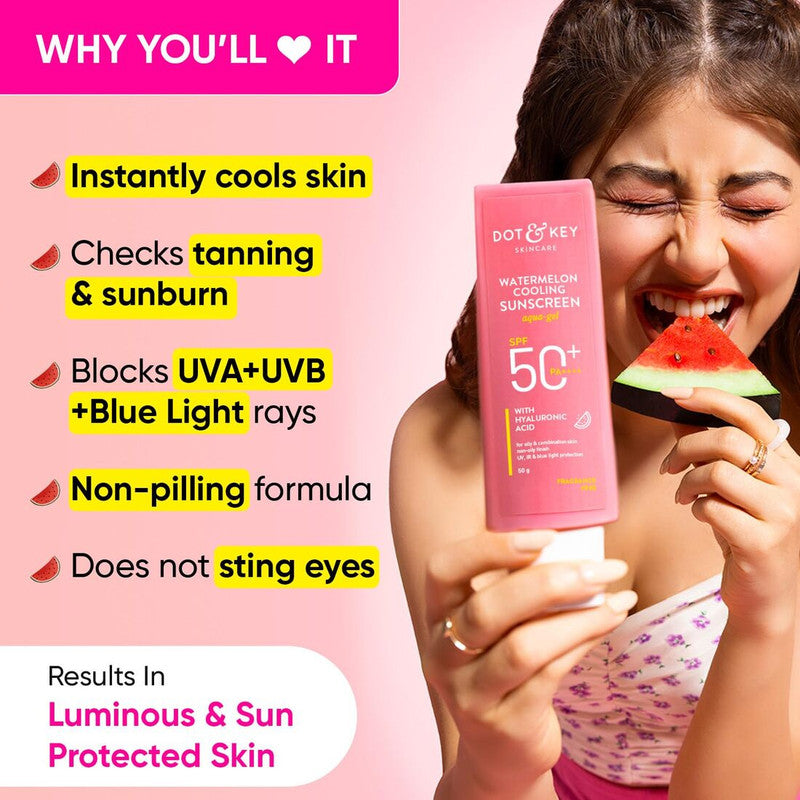 Watermelon Cooling Dot & Key Skincare Sunscreen SPF 50 PA++++ 50g