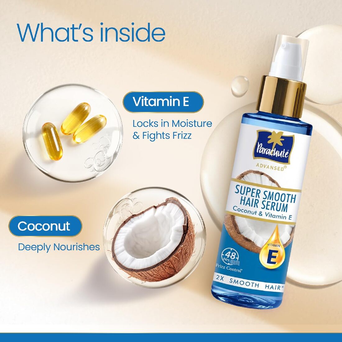 Parachute Advansed Super Smooth Coconut & Vitamin E Hair Serum 100ml