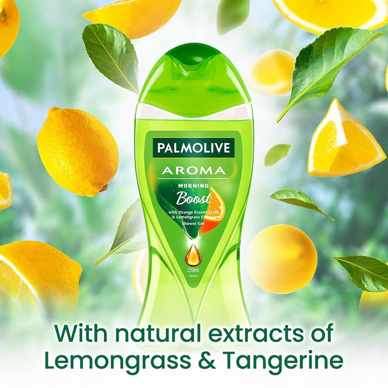 Orange & Lemongrass Palmolive Aroma Morning Boost Shower Gel 250ml