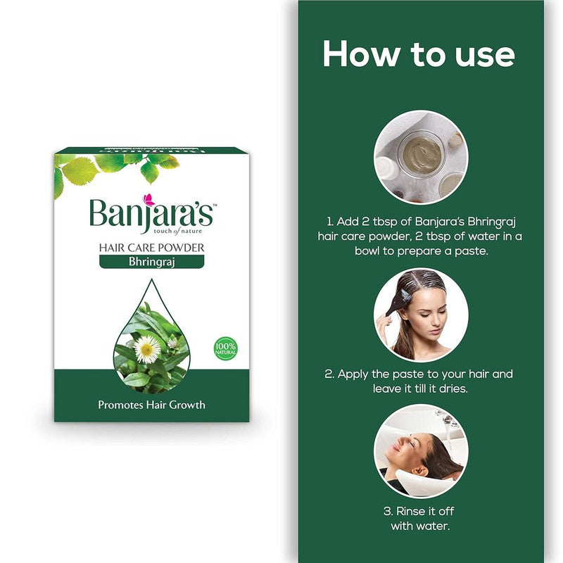 Banjaras Bhringraj Promotes Hair Growth Care Powder 100g