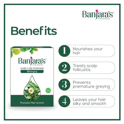 Banjaras Bhringraj Hair Care Powder (100gm)(Pack of 1)