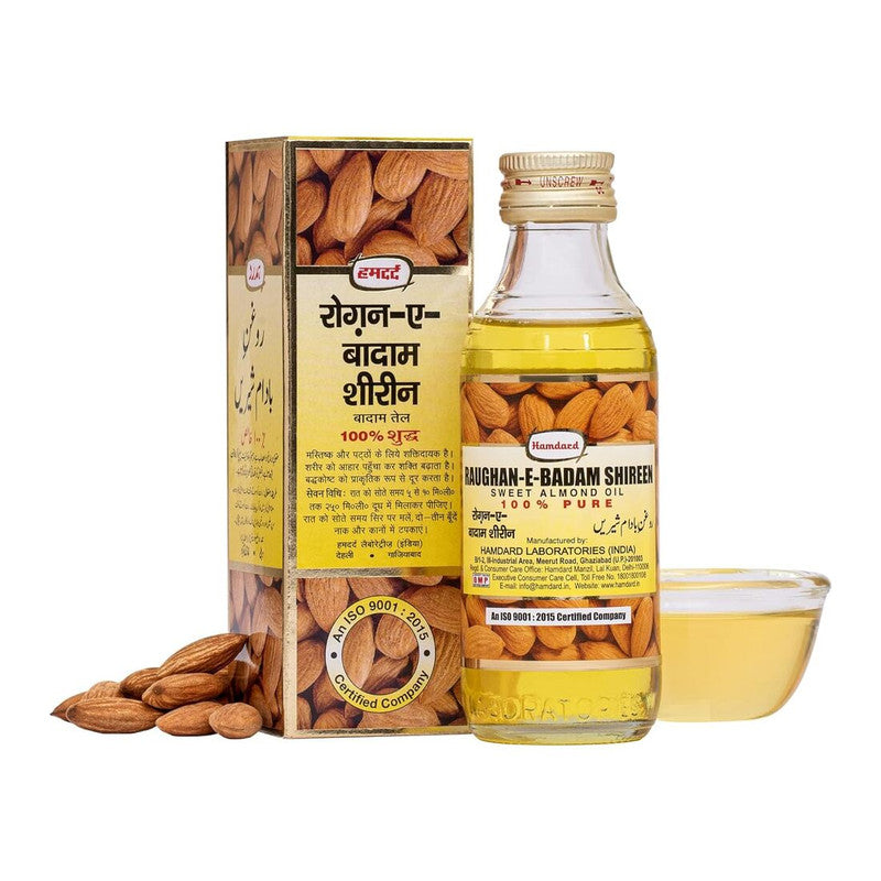 Hamdard Roghan Badam Shirin Sweet Almond 100% Pure 100ml