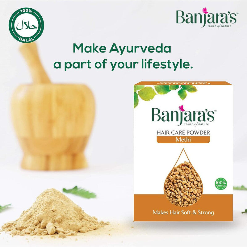 Banjaras Methi Makes Hair Soft & Strong Care Powder 100g