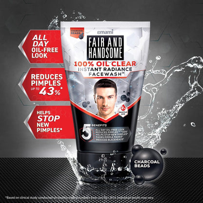 Emami Smart And Handsome 100% Oil Clear Face Wash 100g