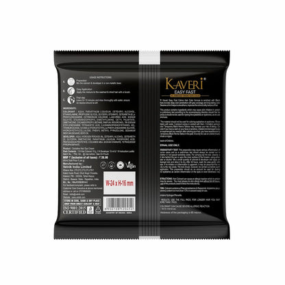 Kaveri Easy Fast Natural Black Oil Enriched Creme Hair Color 15ml