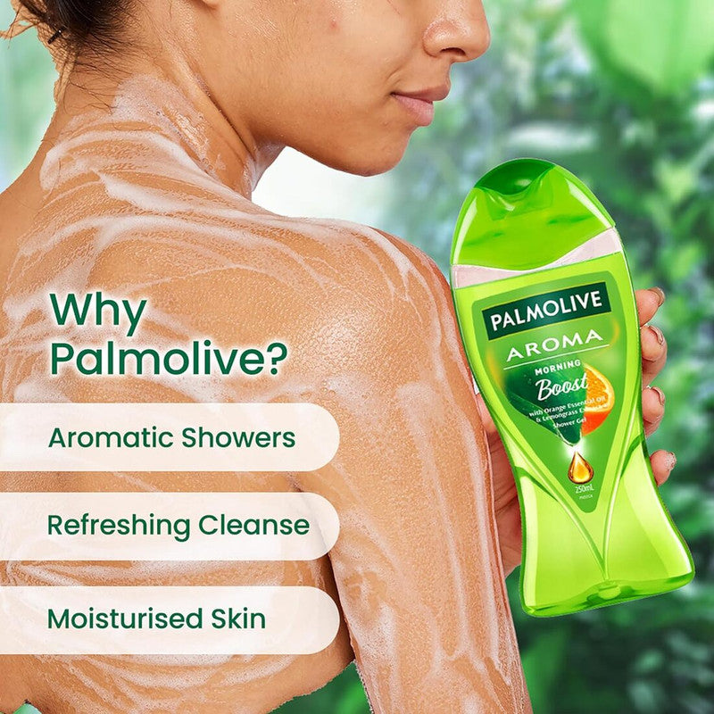 Palmolive Aroma Morning Boost Orange & Lemongrass Shower Gel 250ml Pack of 2