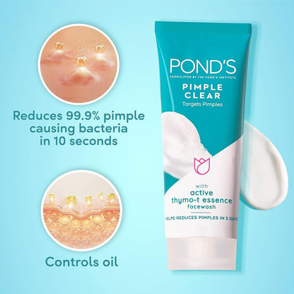 Ponds Pimple Clear With Thymo-T Essence Face Wash 100g