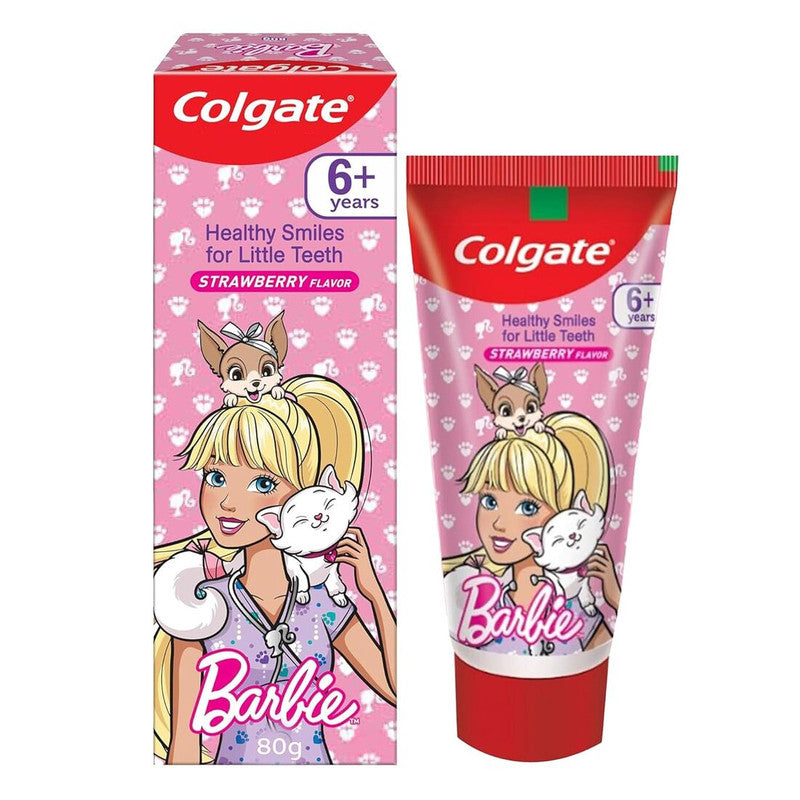 Colgate Stawberry Barbie Anticavity Kids Toothpaste 80g Pack of 2