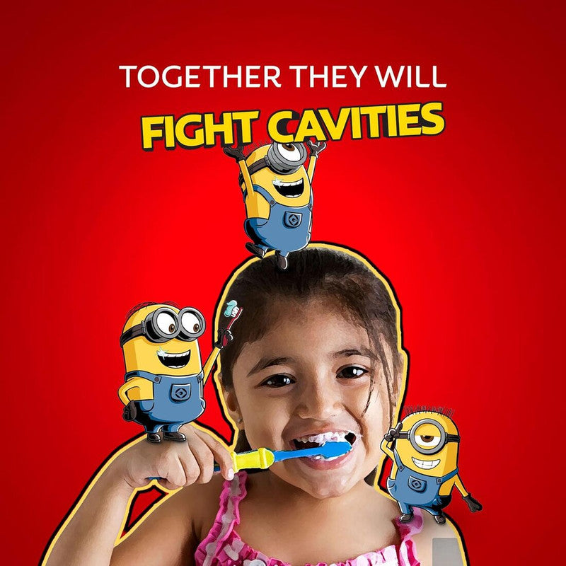 Colgate Bubble Fruit Minions Anticavity Kids Toothpaste 80g Pack of 2