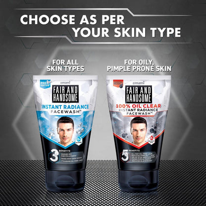 Emami Smart And Handsome 100% Oil Clear Face Wash 100g
