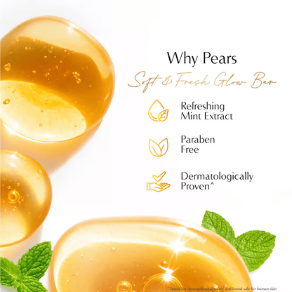 Pears Soft & Fresh Bathing Bar 100g Without Box