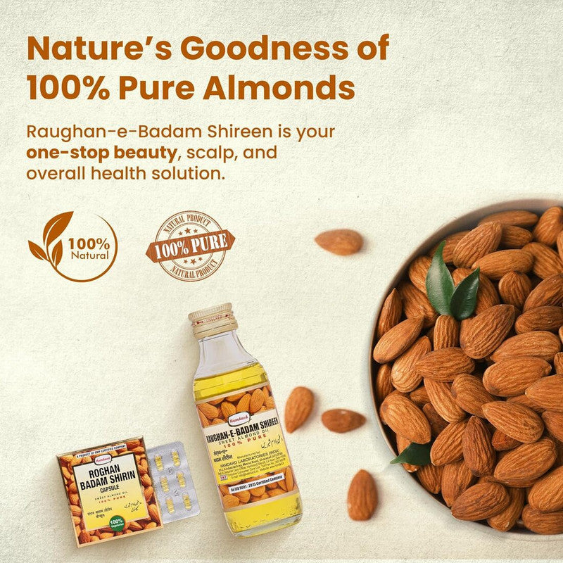 Hamdard Roghan Badam Shirin Sweet Almond 100% Pure 100ml