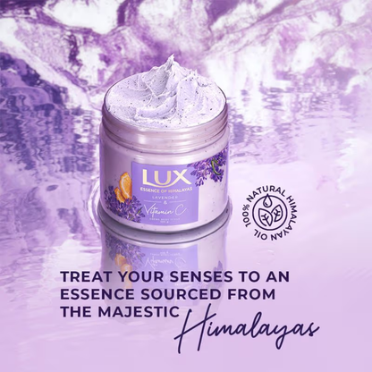 Lux Essence of Hmalayas Lavender & Vitamin C Creme Body Scrub 300g Pack of 2