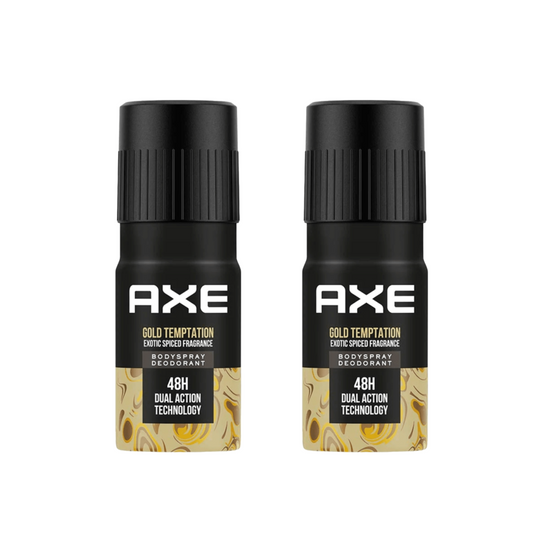 AXE Gold Temptation Deodorant Body Spray For Men 150 ml (Pack Of 2) KartWalk