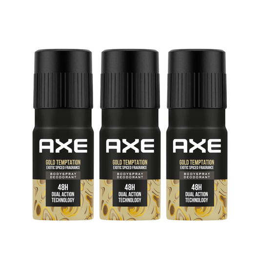 AXE Gold Temptation Deodorant Body Spray For Men 150 ml (Pack Of 3) KartWalk