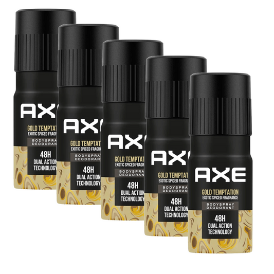 AXE Gold Temptation Deodorant Body Spray For Men 150 ml (Pack Of 5) KartWalk