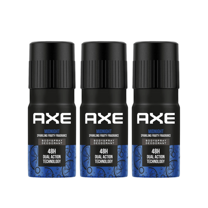 AXE Recharge Midnight Body Spray 150ml (Pack of 3) KartWalk