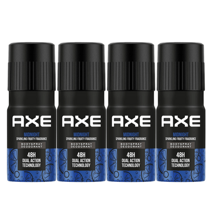 AXE Recharge Midnight Body Spray 150ml (Pack of 4) KartWalk