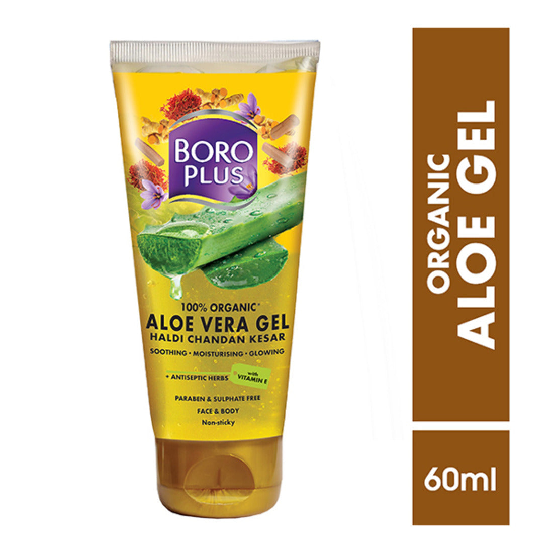 Aloe Vera Boroplus Haldi Chandan Kesar Face Gel Pack of 1 60ml KartWalk